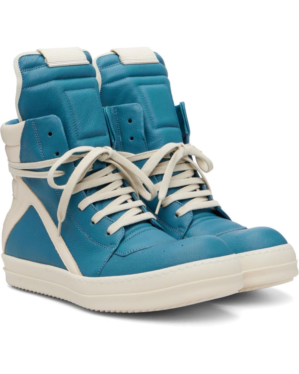 Rick Owens Blue Tower Geobasket Sneakers for men