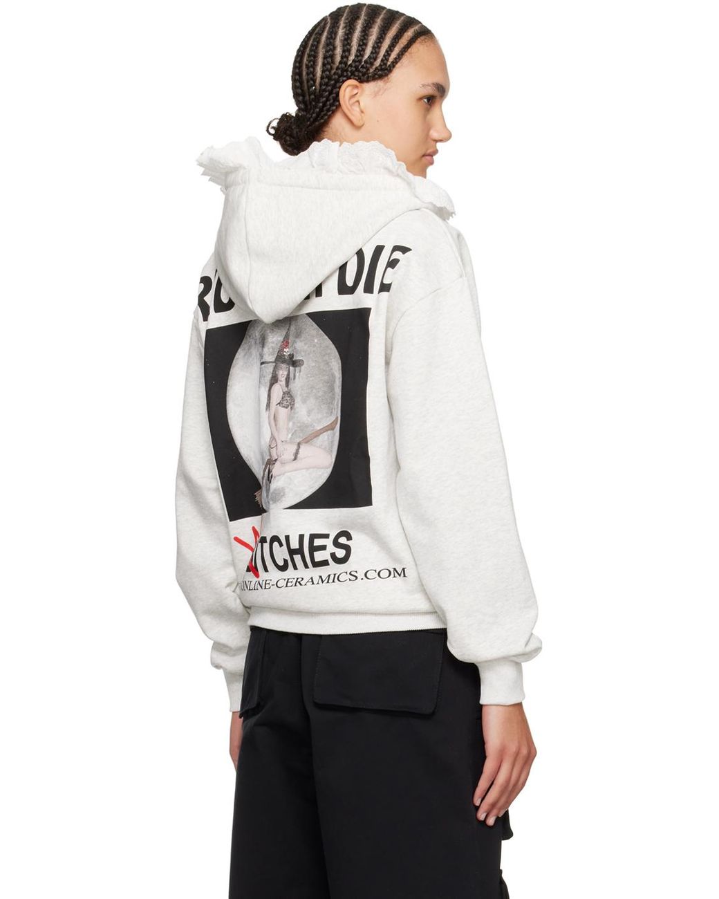 Online Ceramics x Dilara Findikogluフーディー ONLINE CERAMICS Dilara Findikogluエディション グレー ボンネット