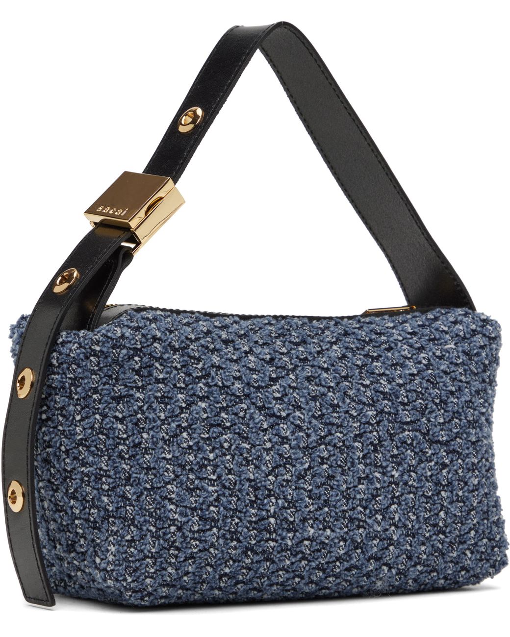 Sacai New Pochette Punching Denim Bag in Blue | Lyst