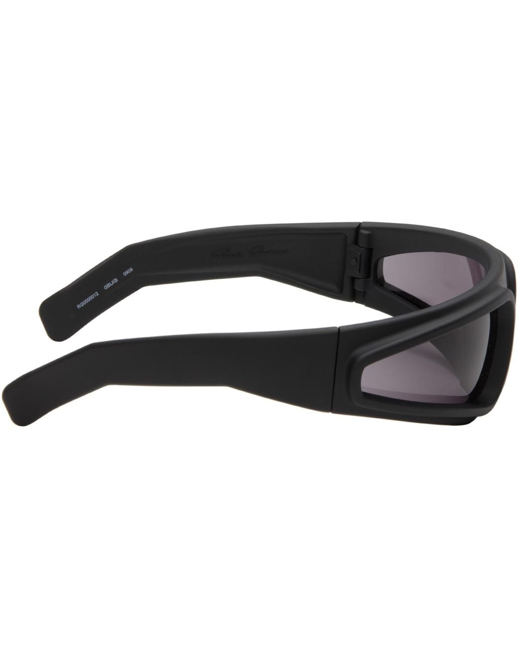 Rick Owens Black Temple Ryder Sunglasses