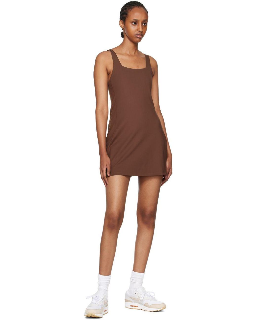 GIRLFRIEND COLLECTIVE Brown Tommy Dress in Black | Lyst