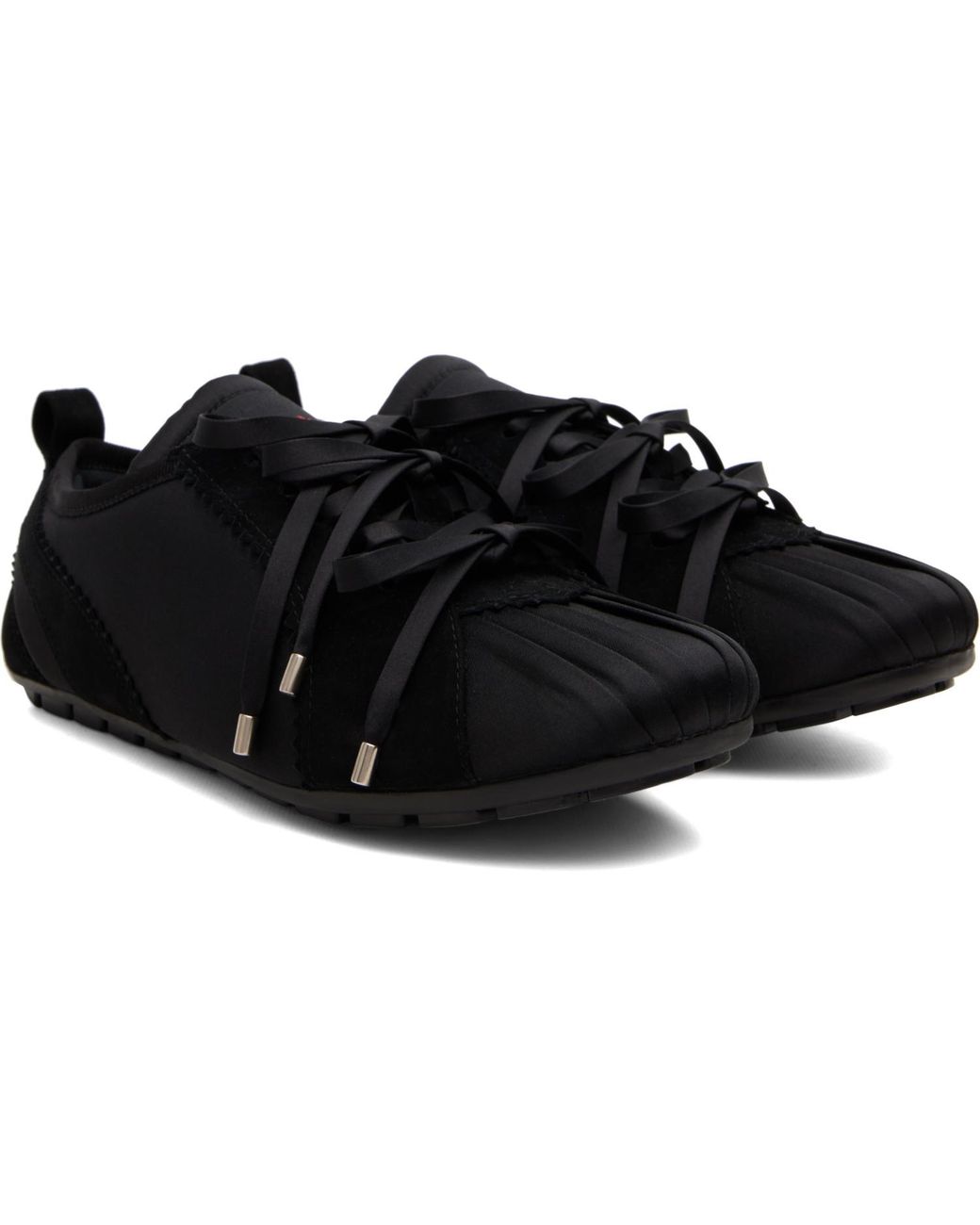 Simone Rocha Black Ballerina Grip Sneakers for men