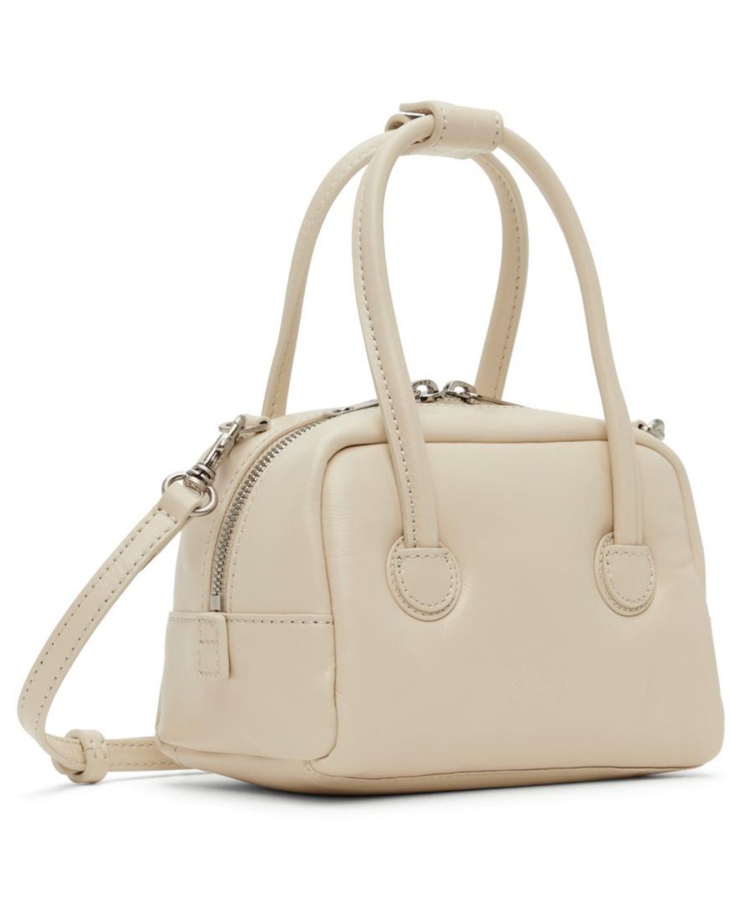 Marge Sherwood Off-White Micro Padded Soft Bag - Ecru Plain