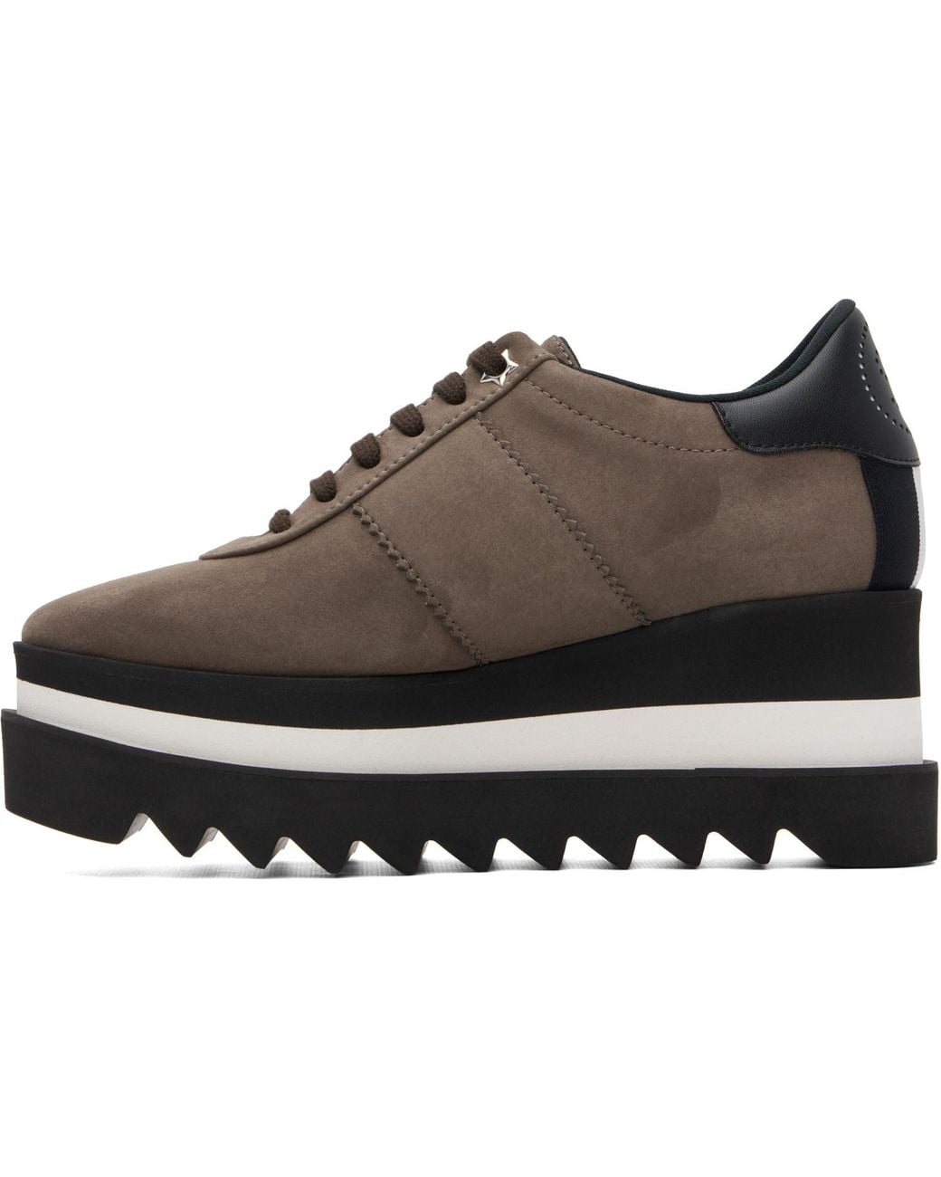 Stella McCartney Brown Taupe Sneak-Elyse Platform Sneakers