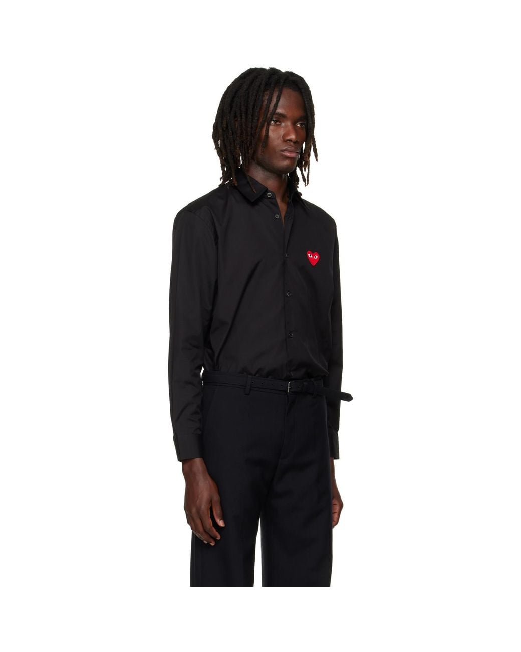 COMME DES GARÇONS PLAY Black Heart Emblem Shirt for men