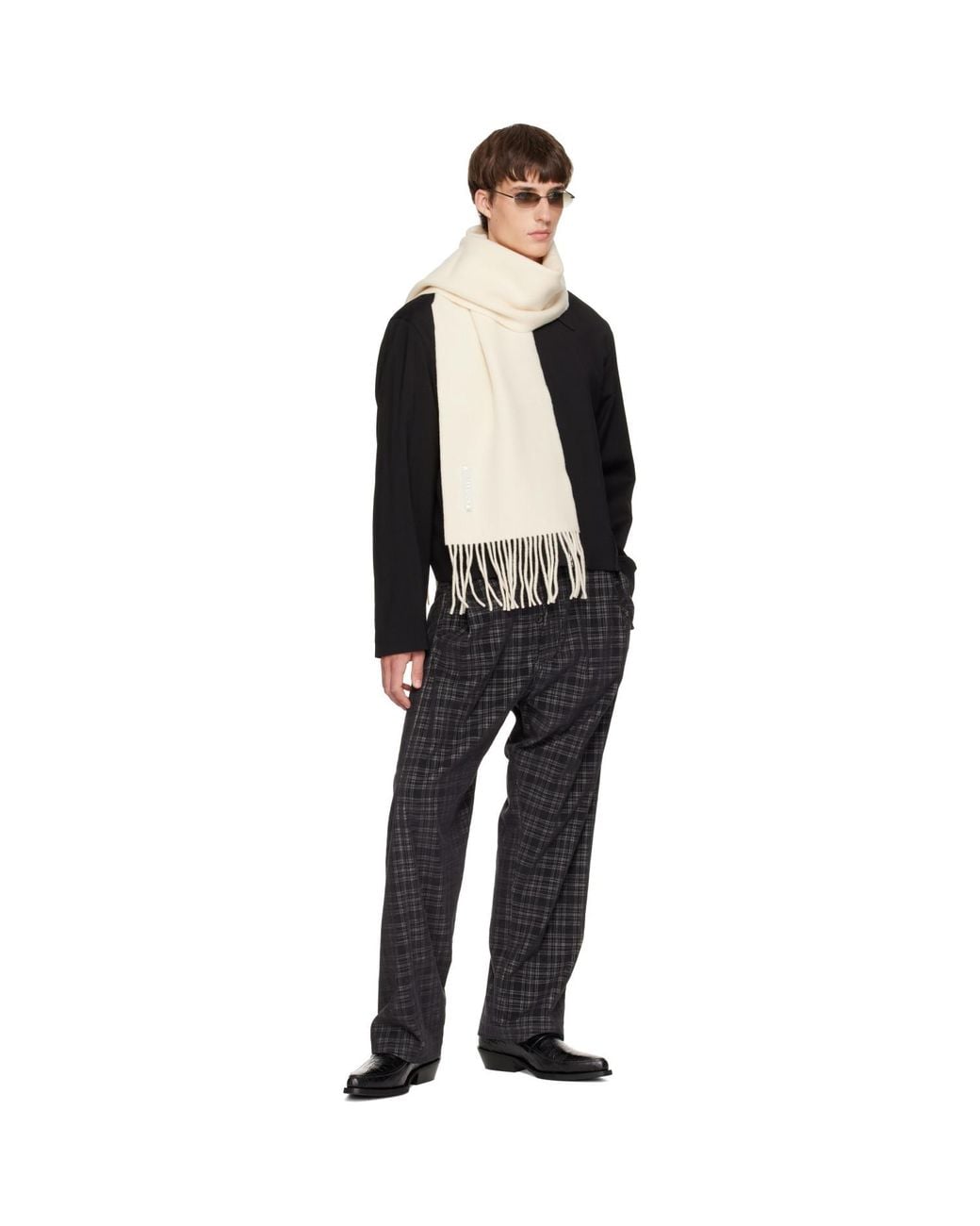 Our Legacy Natural Off- Estate Scarf for men