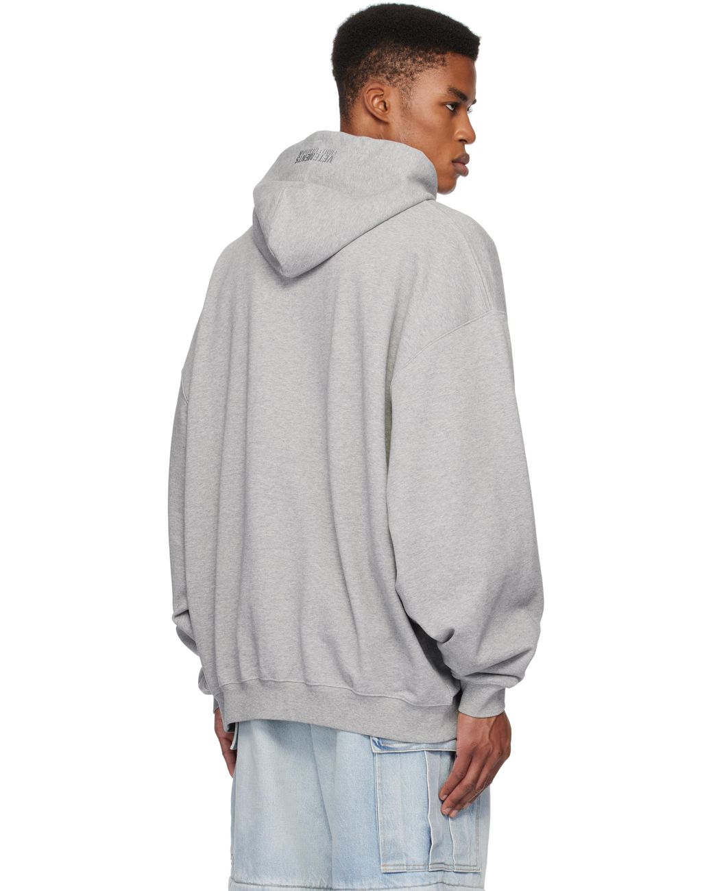 【VETEMENTS】グレー ロゴ刺繍 オーバーサイズ フーディ vetements-GREY-MELANGE-.jpeg
