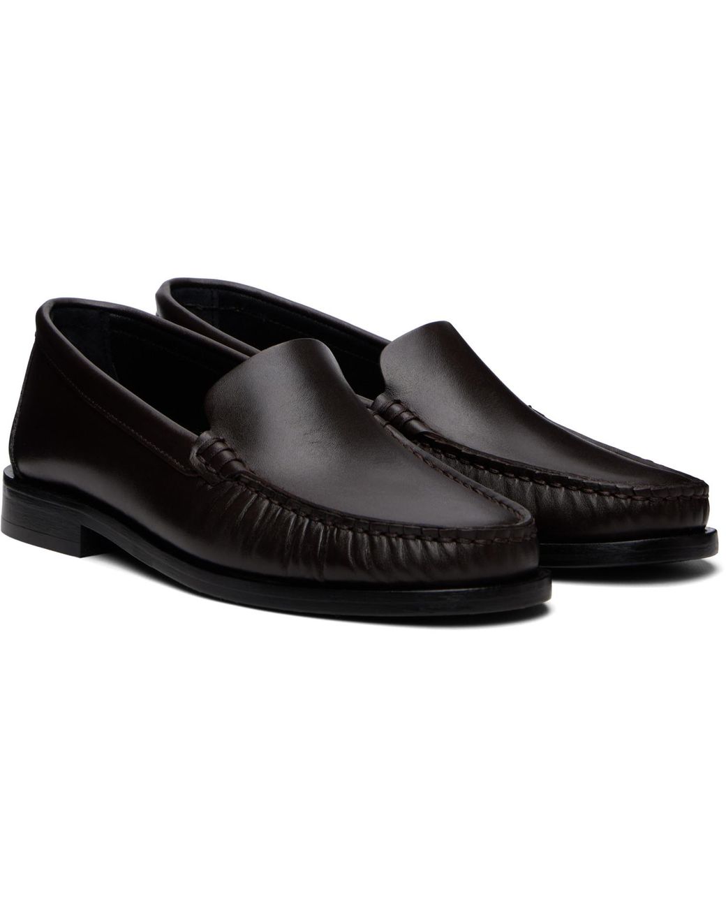 Aeyde Black Arthur Apron Loafers