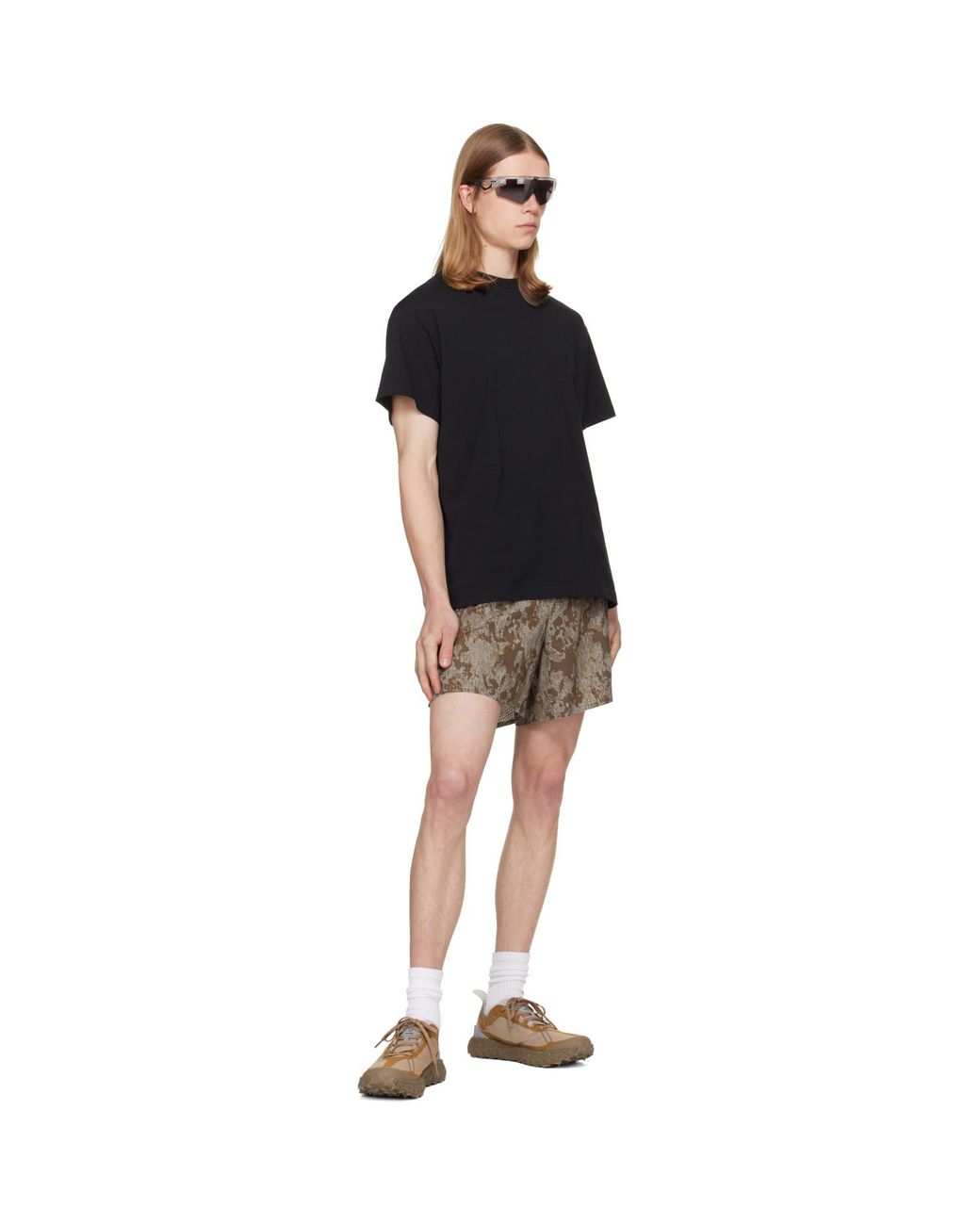 Satisfy Brown Khaki Space‑O 5 Shorts for men