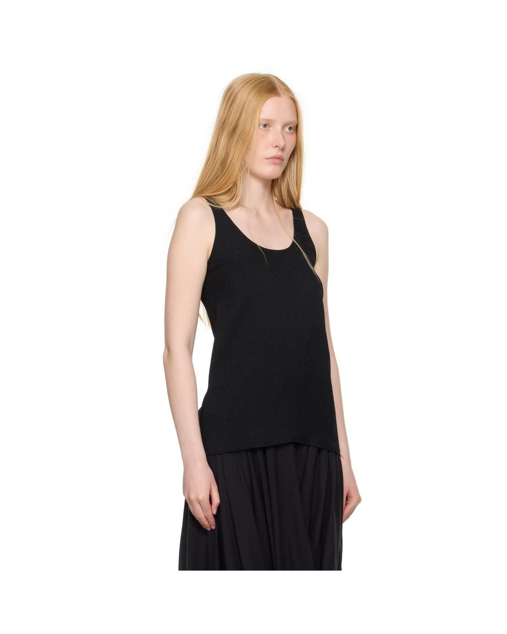 Totême  Black Sablé Tank Top