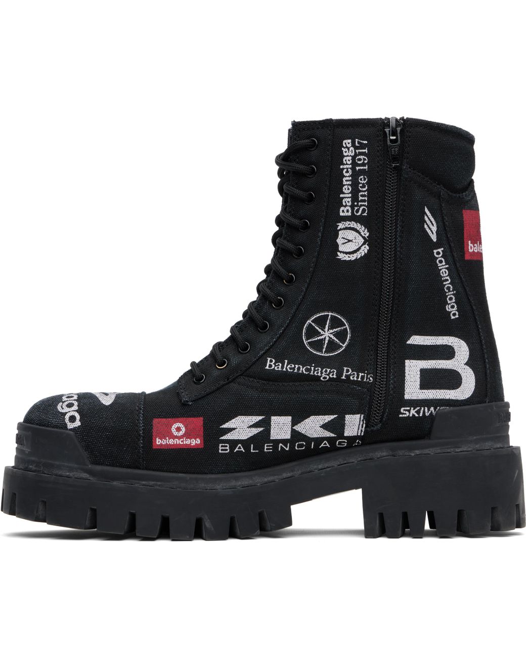 メンズ Balenciaga ブラック Combat Strike L20 'Skiwear' ブーツ