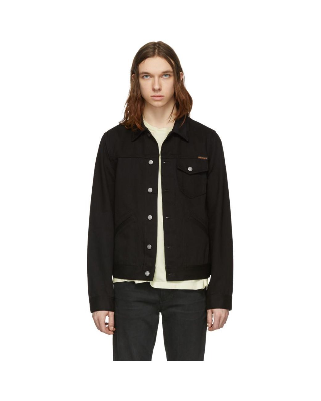 Nudie Jeans Black Denim Tommy Jacket 