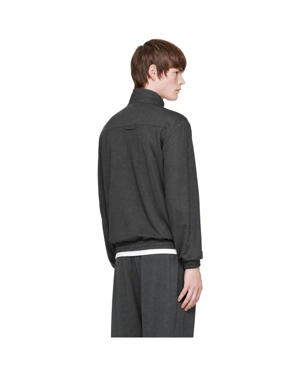Rier Black Khaki Polar Jogging Blouson Jacket for men