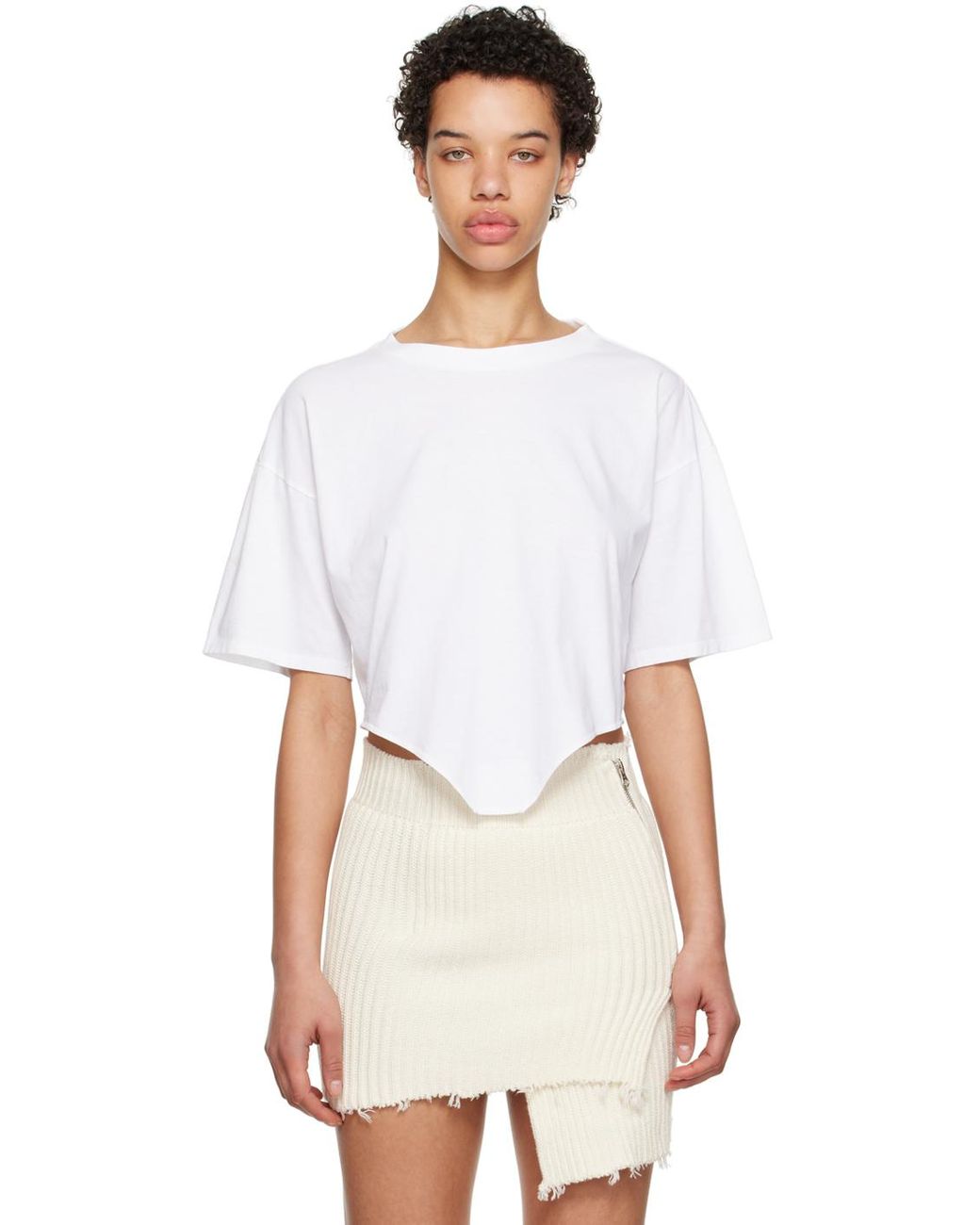 MM6 by Maison Margiela White Bodice T-shirt | Lyst Australia