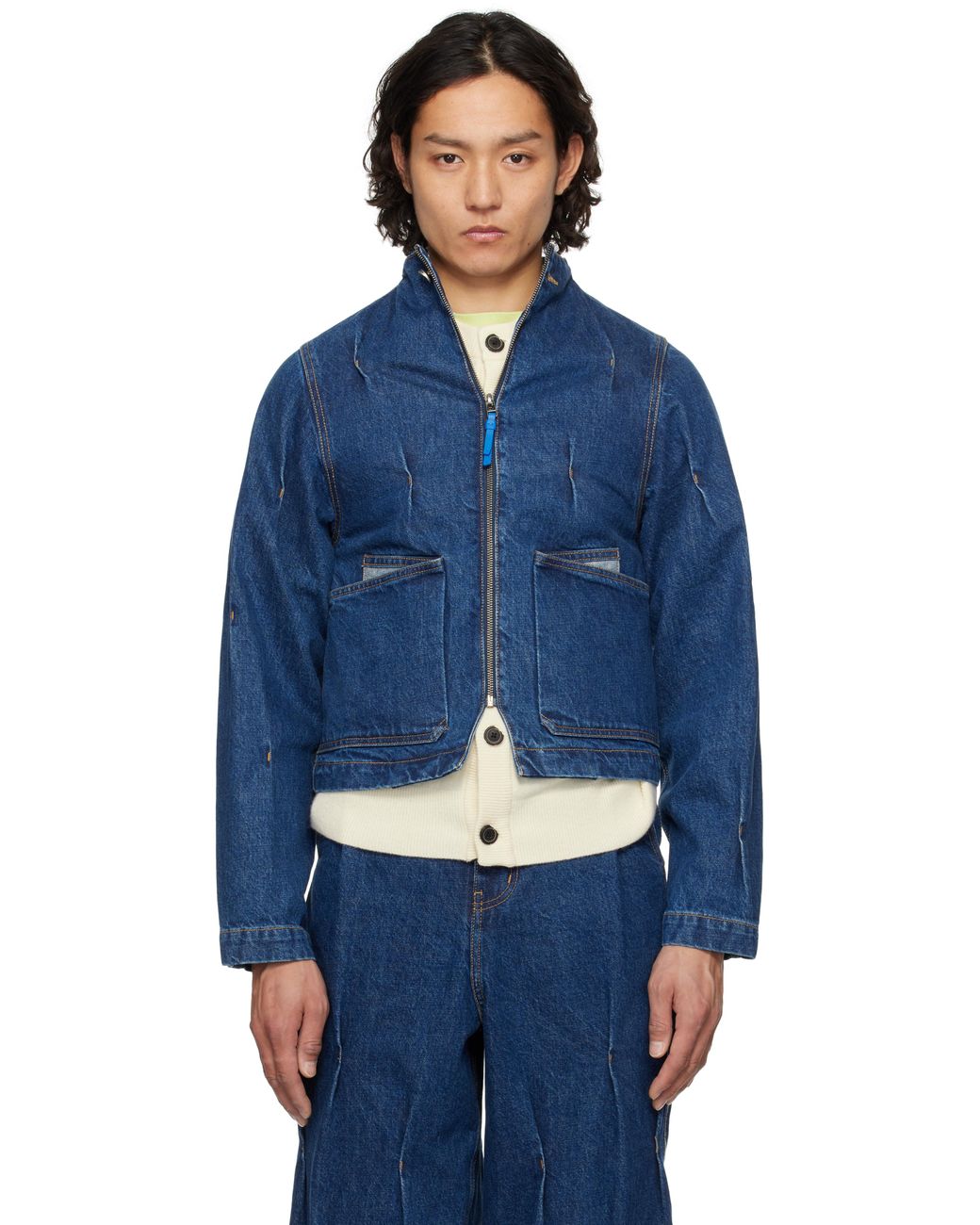 ジャケット・アウター ADERERROR Fedo Coat Blue ADERERROR x ZARA Collaboration Release Info | Hypebae
