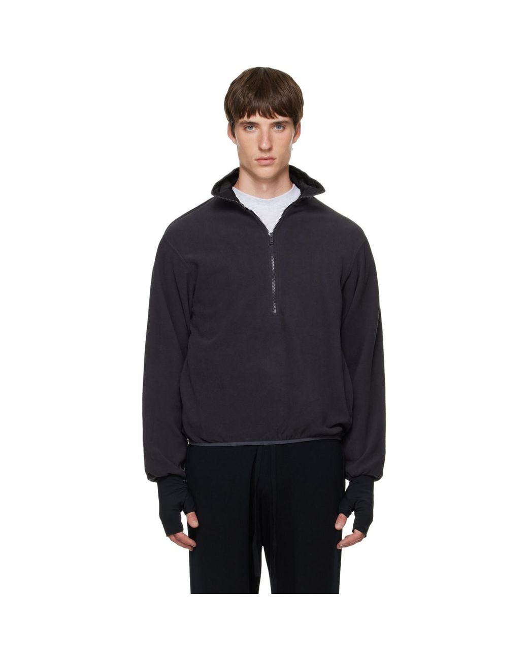 Entire studios Blue Shell Fleece Sweatshirt for men