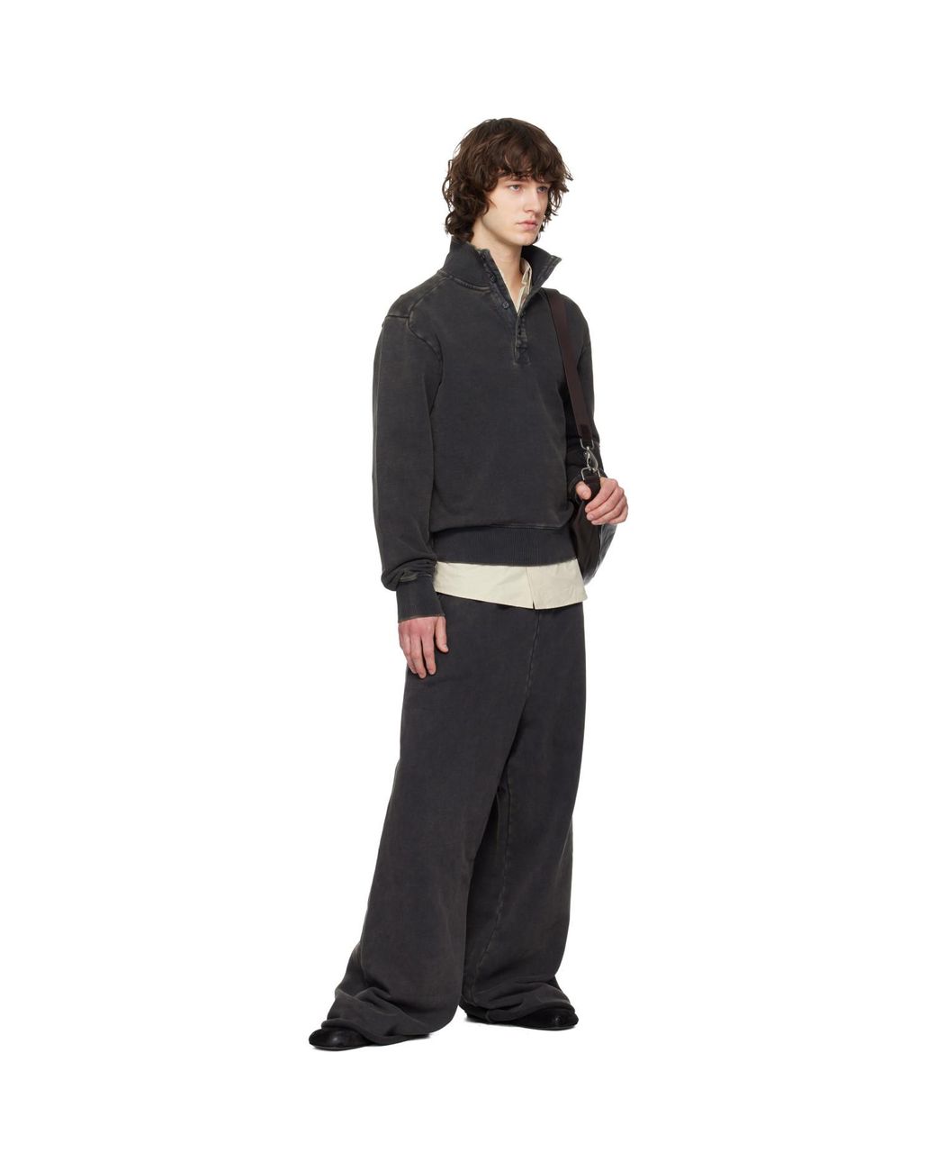Entire studios Black Full Sweatpants for men