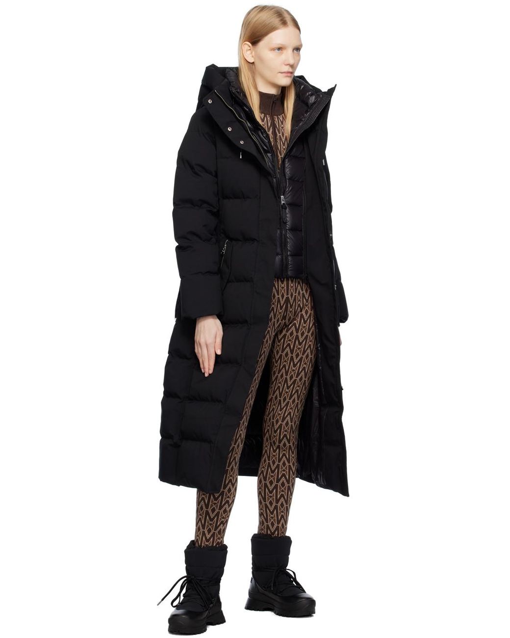 【関税込み】MACKAGE ブラック Shyla-NF 2-in-1 ダウンコート Shyla, 2-in-1 down coat with removable bib for ladies