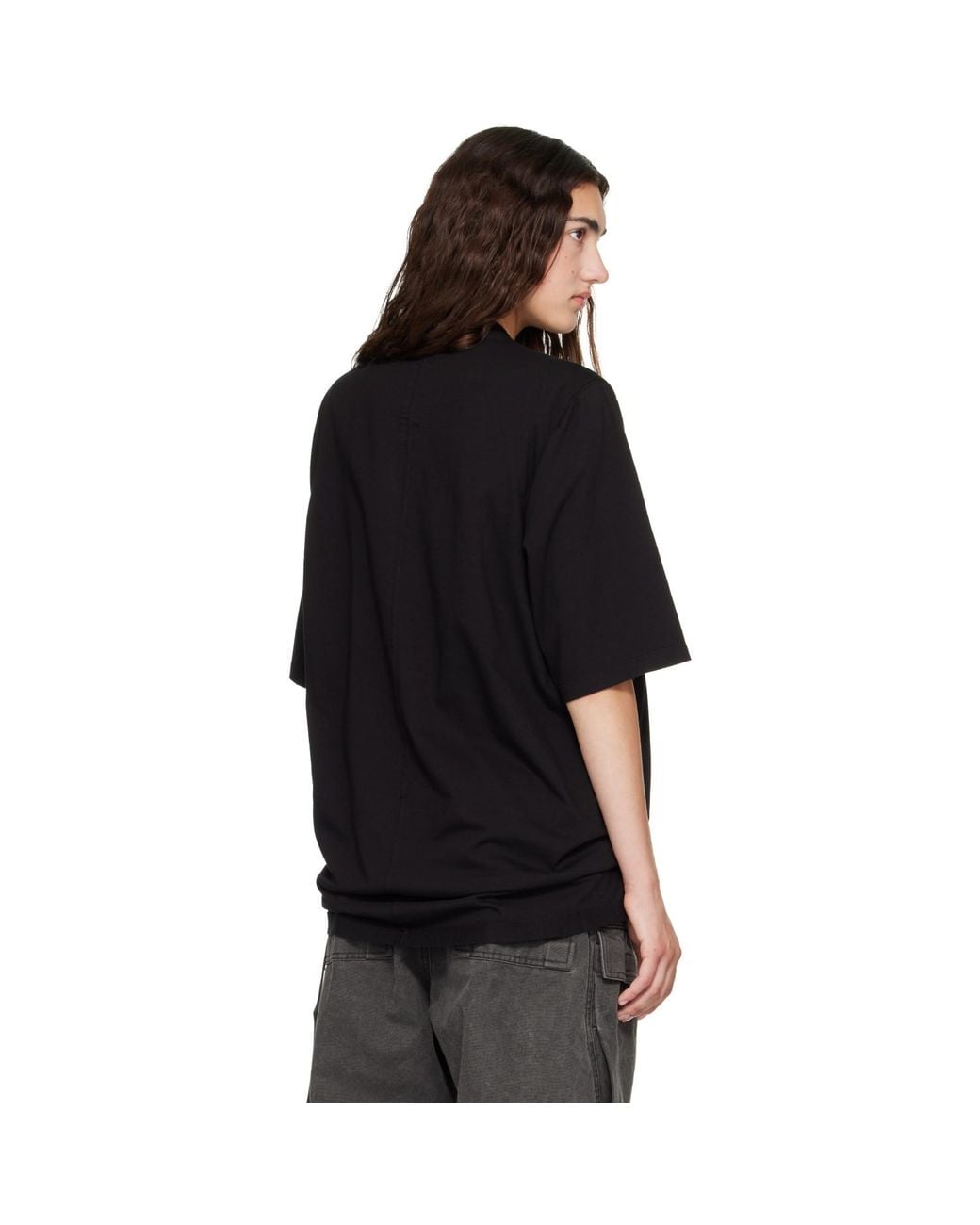 Rick Owens Black Tower Jumbo S/S T-Shirt