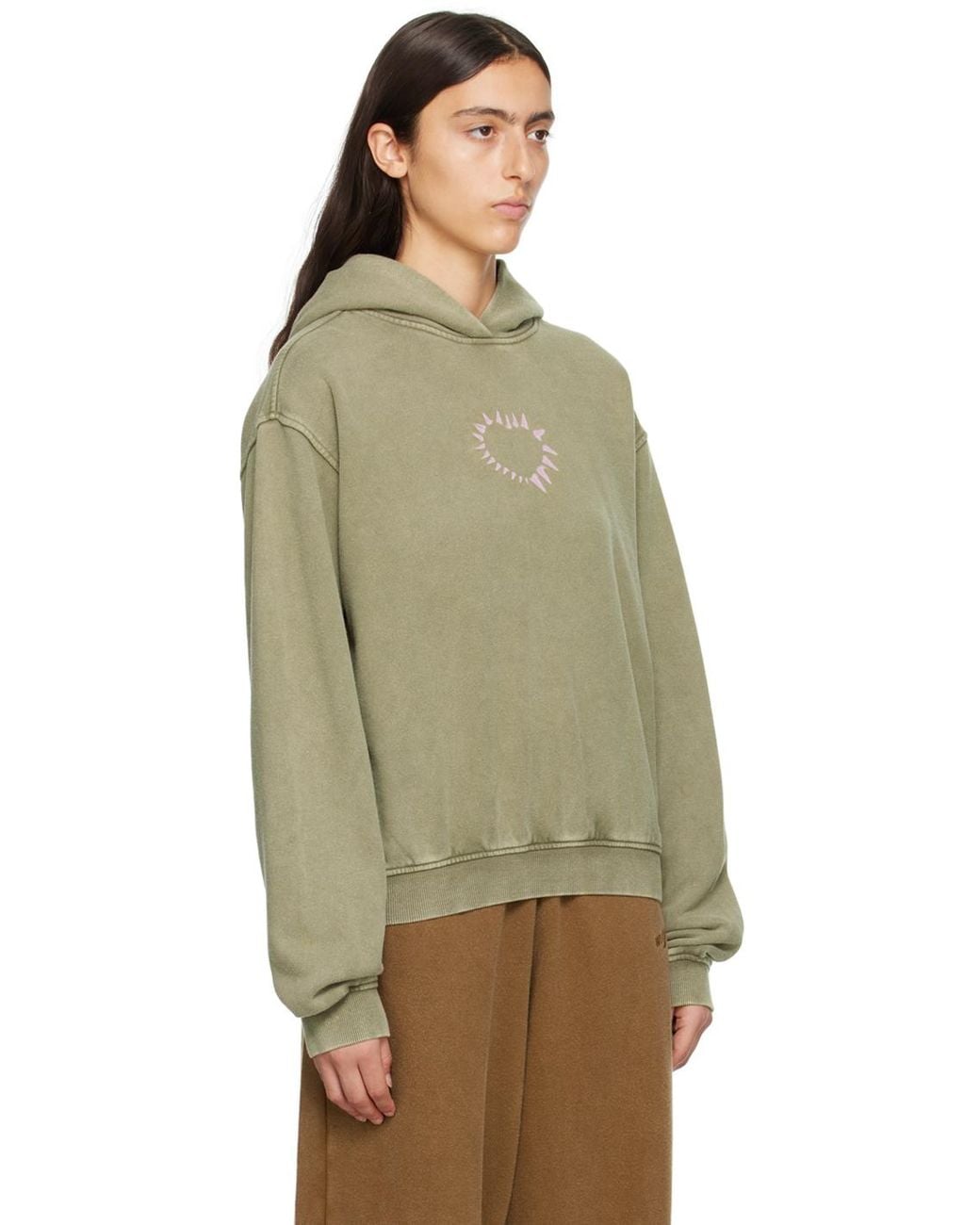 we11done Green Heart Hoodie