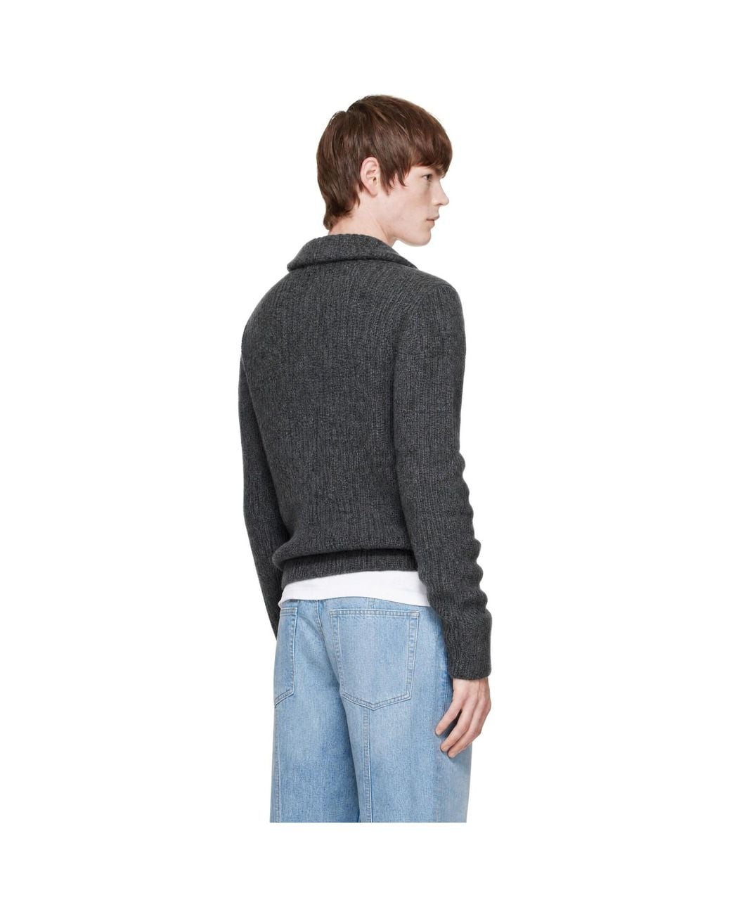 Moncler Black Zip Cardigan for men