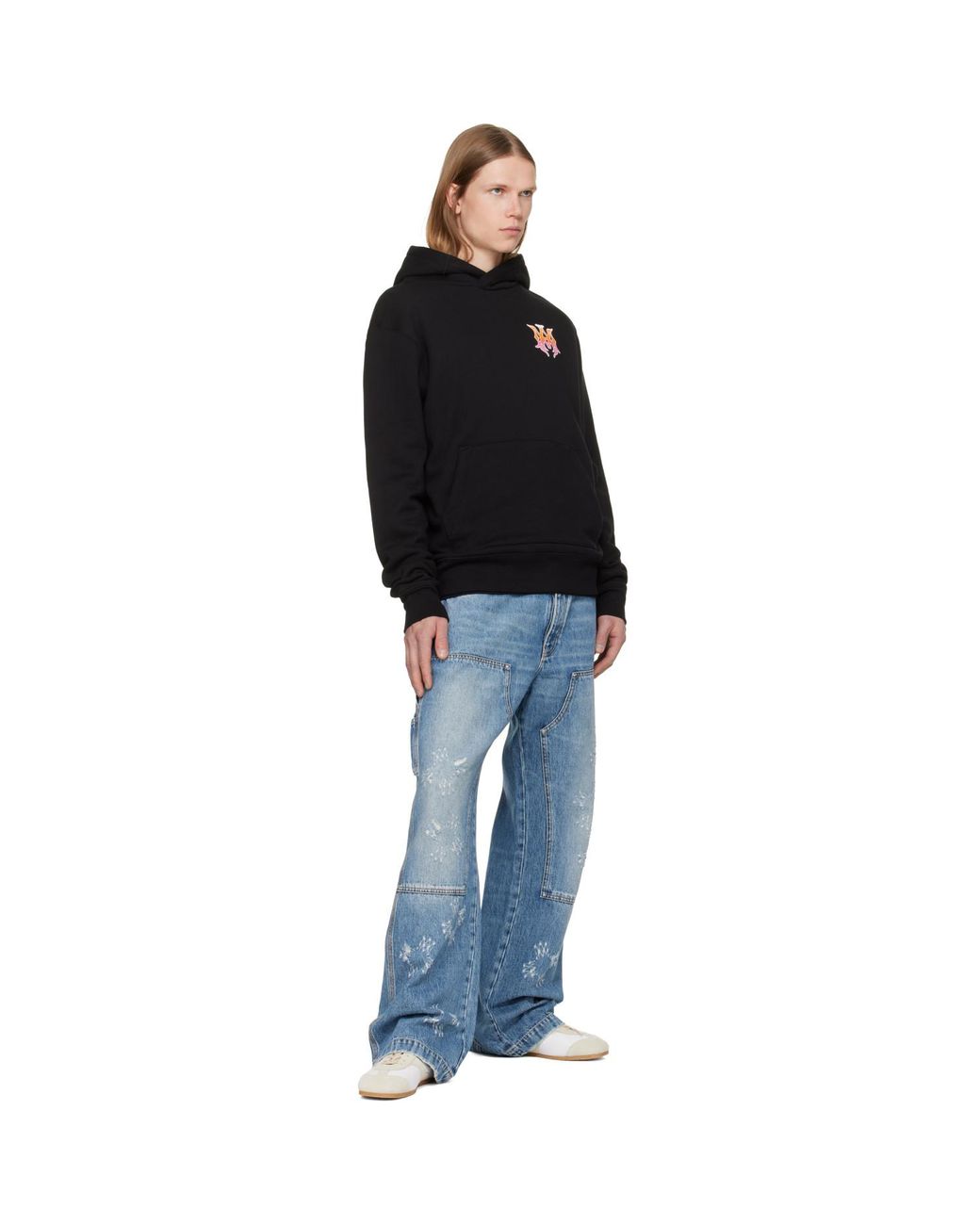 Amiri Black Ma Surf Reg Hoodie for men