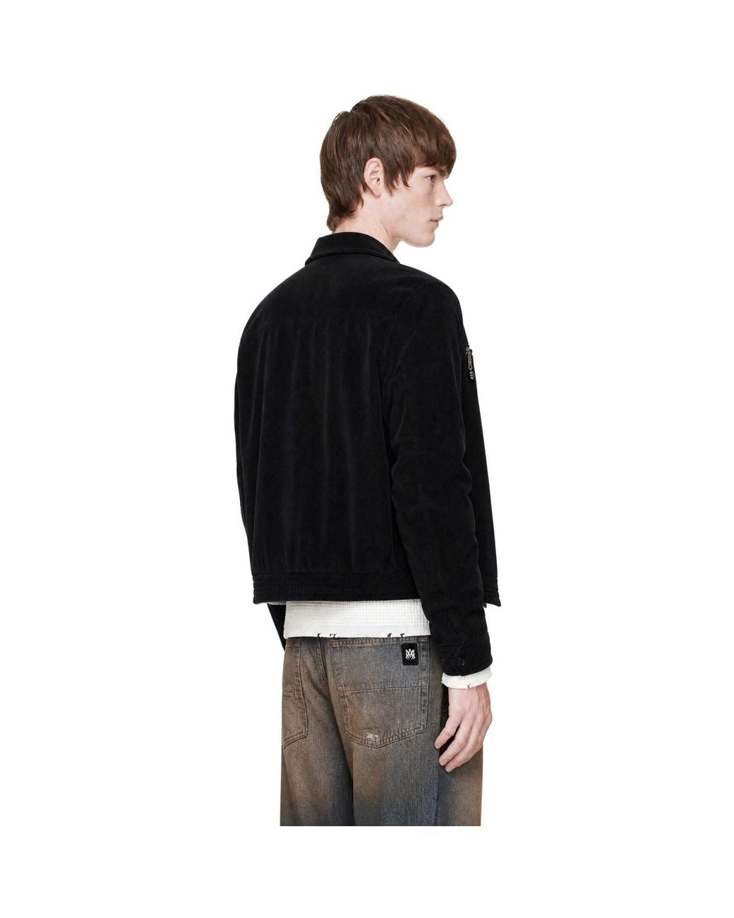 Second/Layer Black Loco Dice Jacket for men