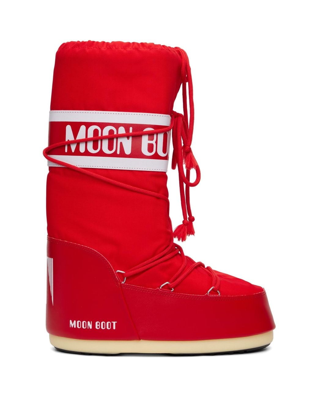 Moon Boot Red Icon Nylon Boots for men