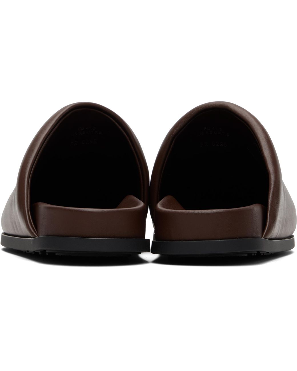 Flâneurs De Style Mules À Enfiler Rembourrés Bruns Givenchy pour homme en coloris Black