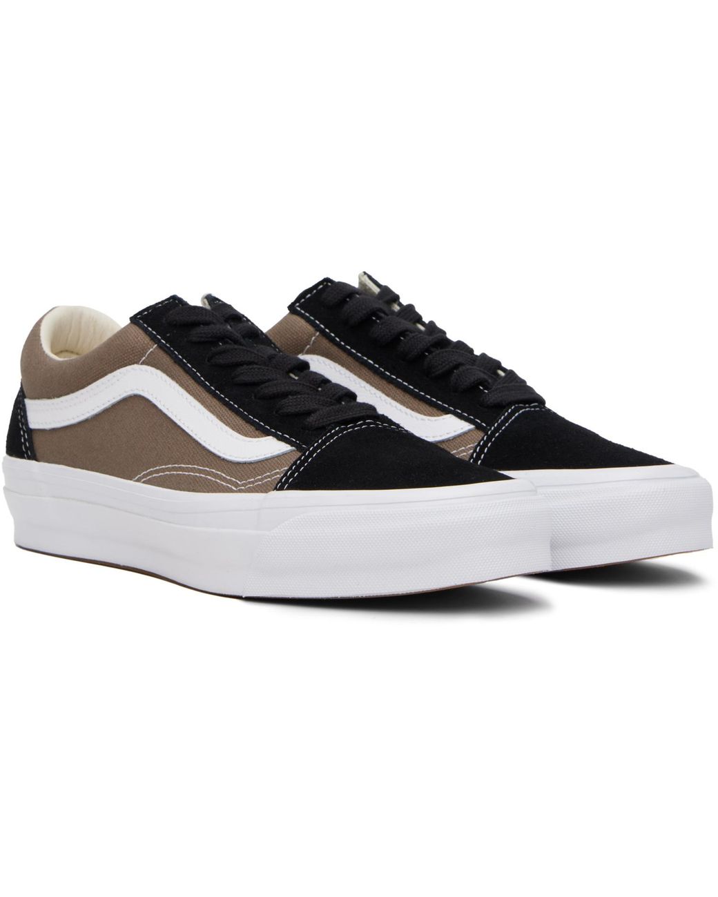 Vans Black Taupe Premium Old Skool Sneakers for men