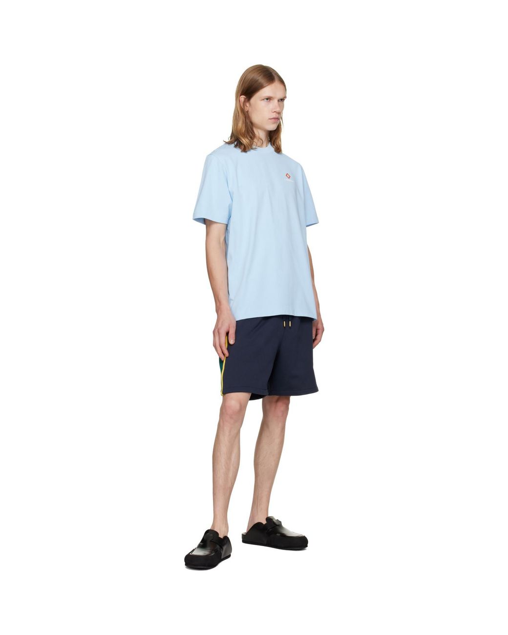 Casablanca Blue Core Logo T-Shirt for men