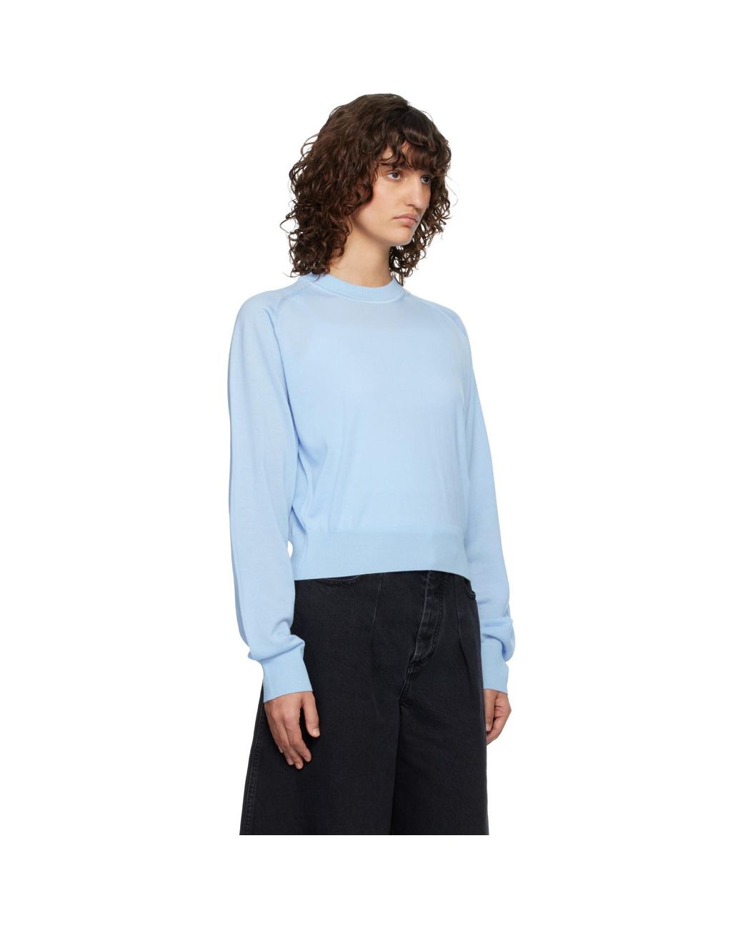 Pull Bleu À Logo J Jacquemus en coloris Blue