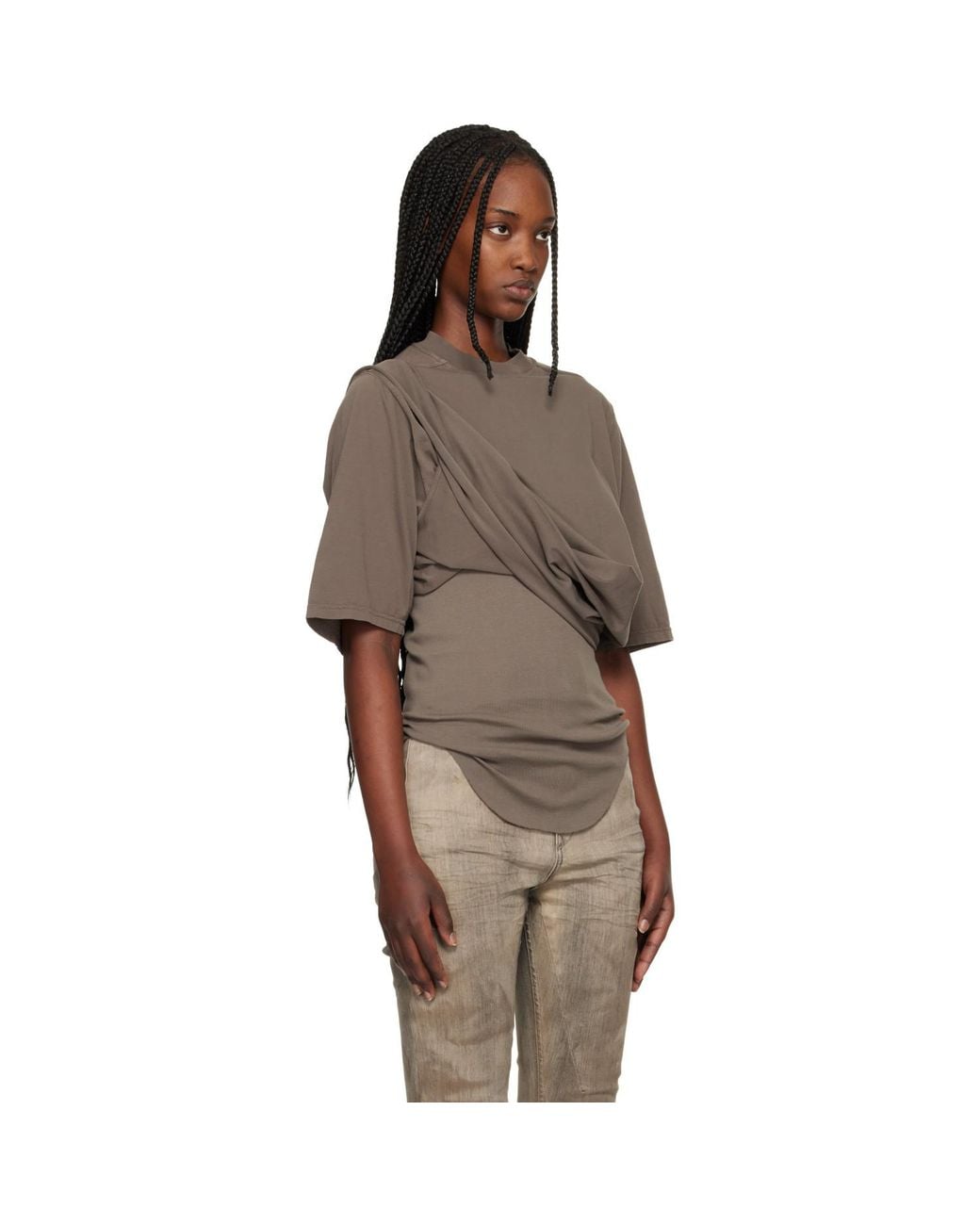 Rick Owens Multicolor Temple Jumbo Ss T-Shirt