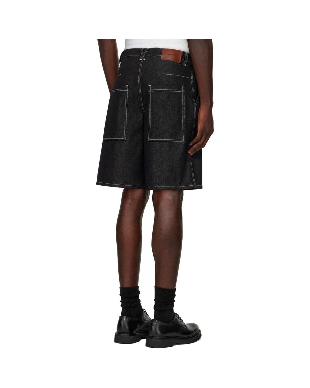 Entire studios Black Field Shorts for men