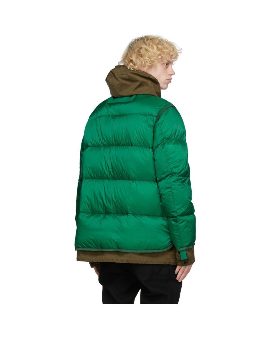 Sacai Green Ten C Edition Down Jacket for Men | Lyst
