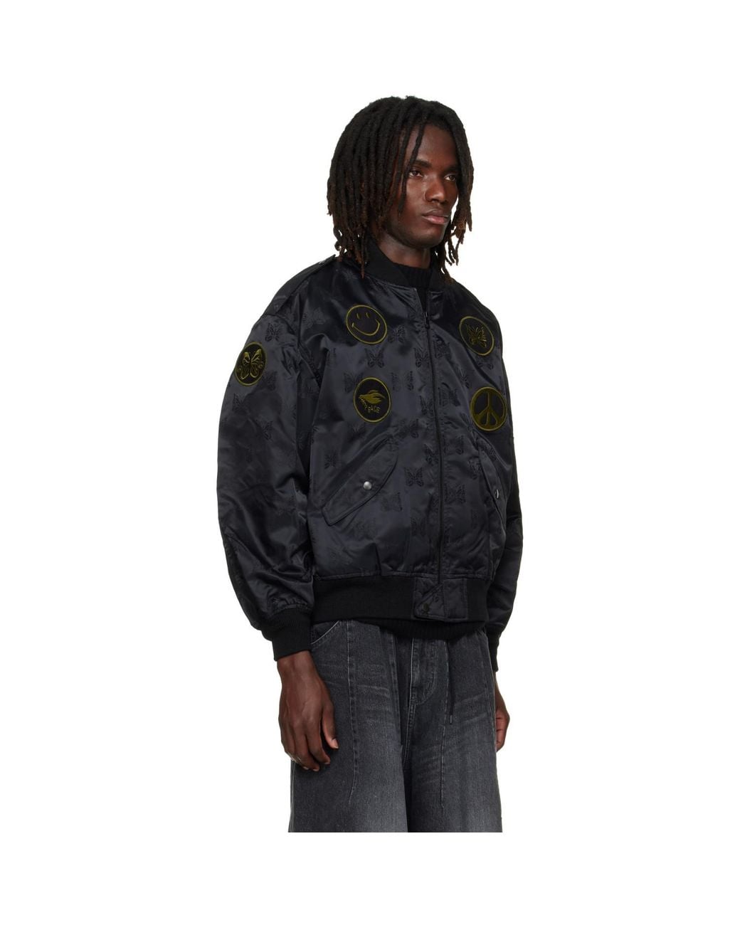 Needles Black L2-B Bomber Jacket for men