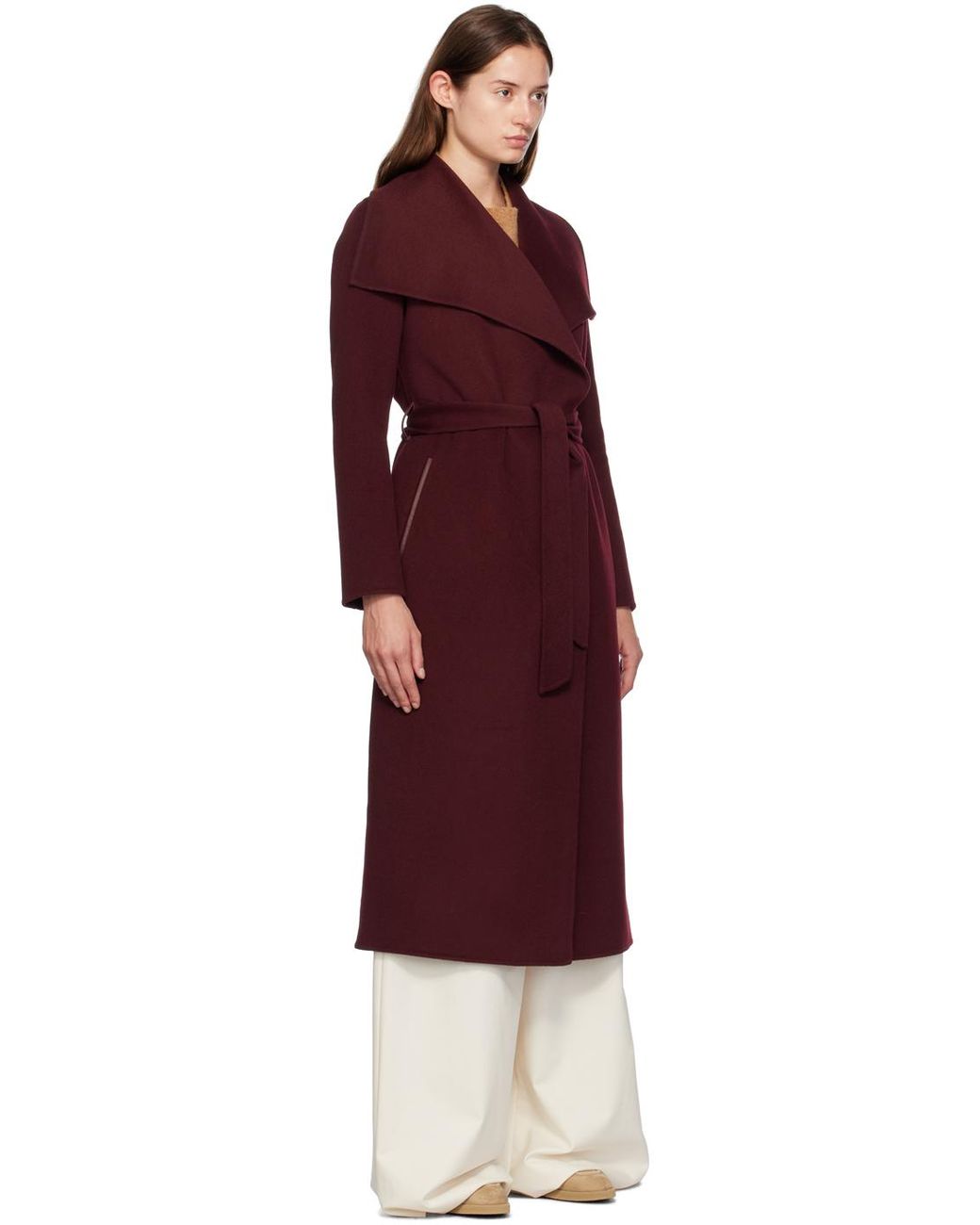 Mackage Burgundy Mai Cn Coat in Red Lyst Australia