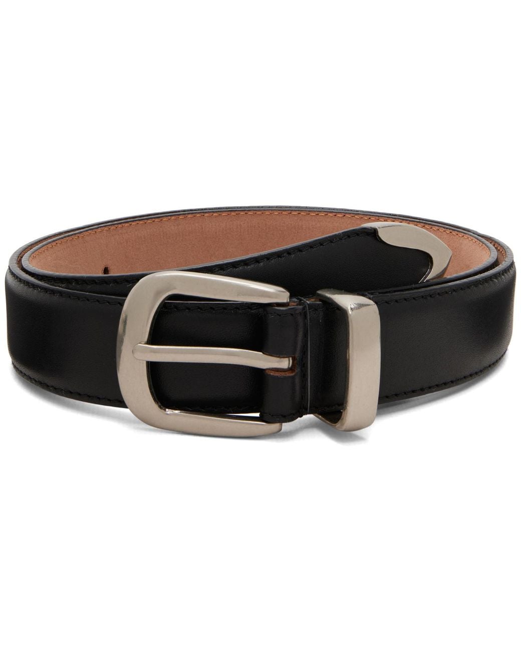 Carter Young Black Narrow Western Belt for men