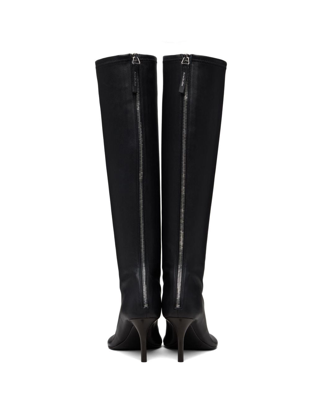 Acne Black High Leather Boots