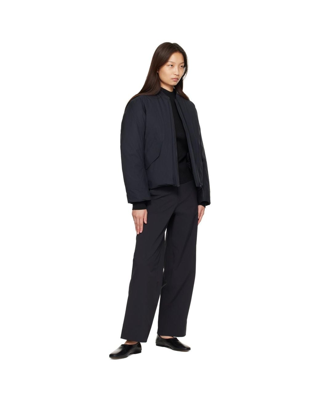 Veilance Blue Decca Down Bomber Jacket