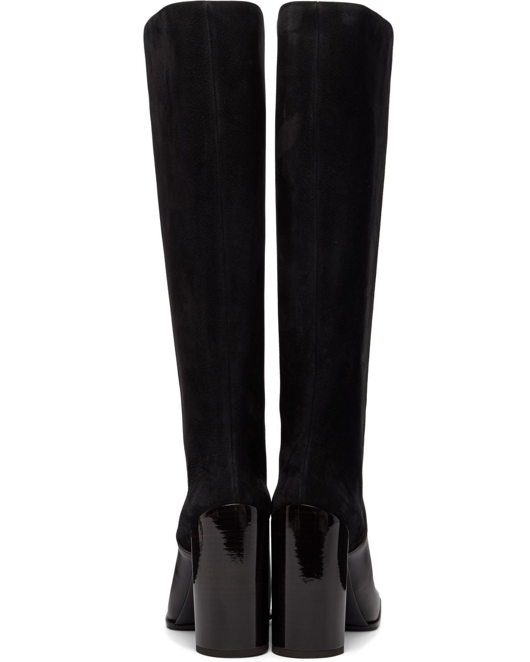 Alaïa Square Knee Boots in Black | Lyst UK