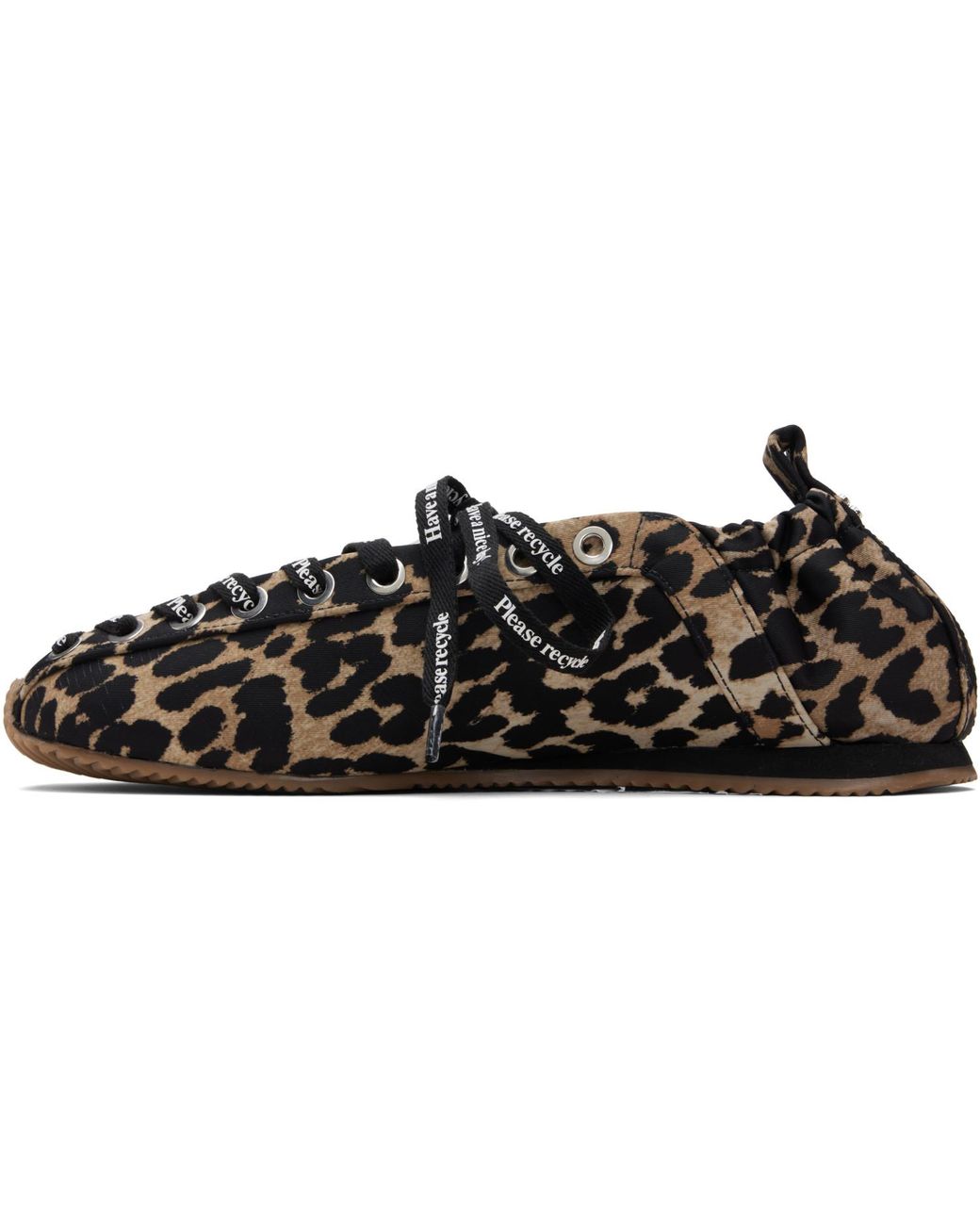 Ganni Black Sporty Ballerina Flats