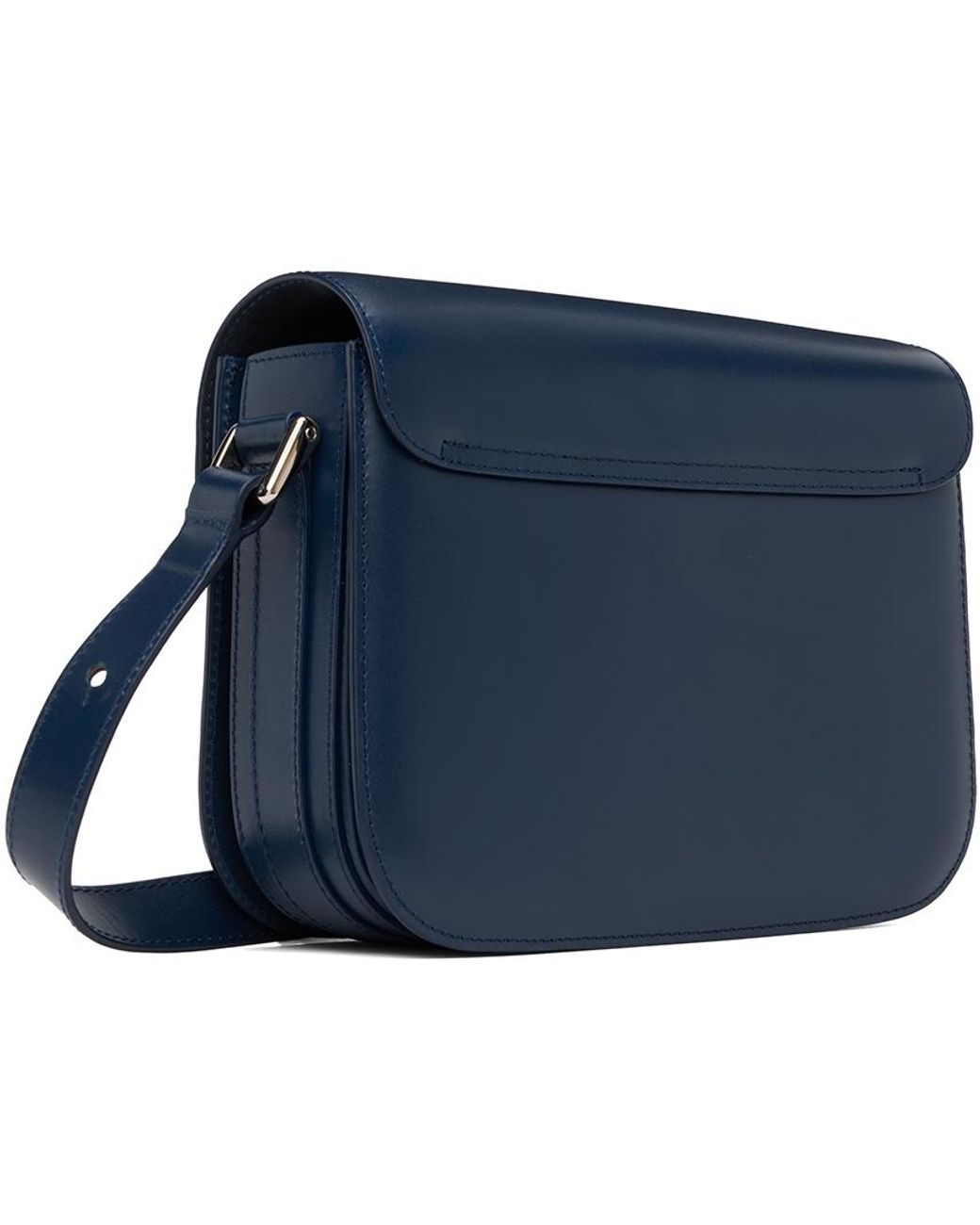 A.P.C. - Grace Small Smooth Leather Bag - Navy blue
