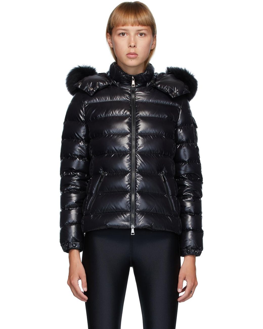 Moncler Badyfur Fur-trim Puffer Jacket in Black - Save 25% - Lyst
