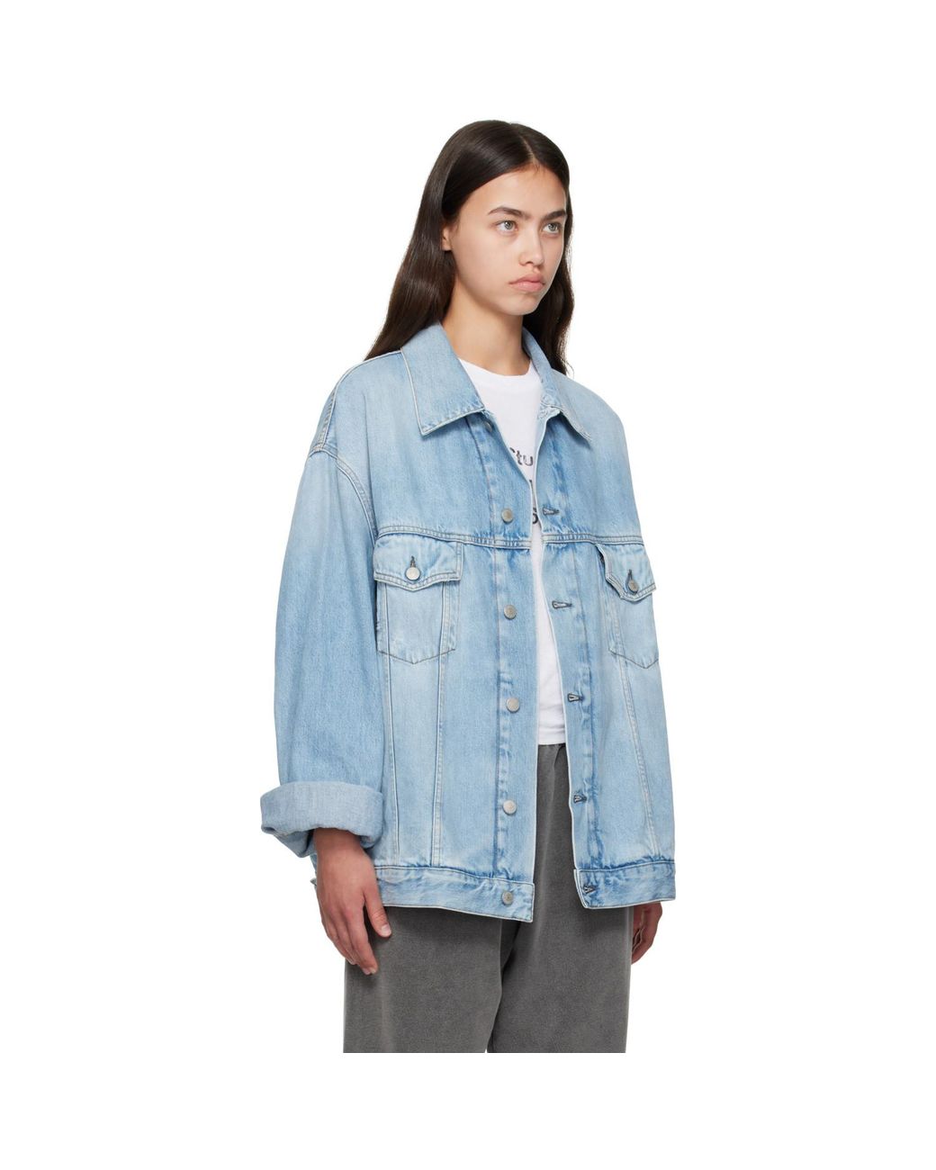 Acne Blue Oversized Denim Jacket