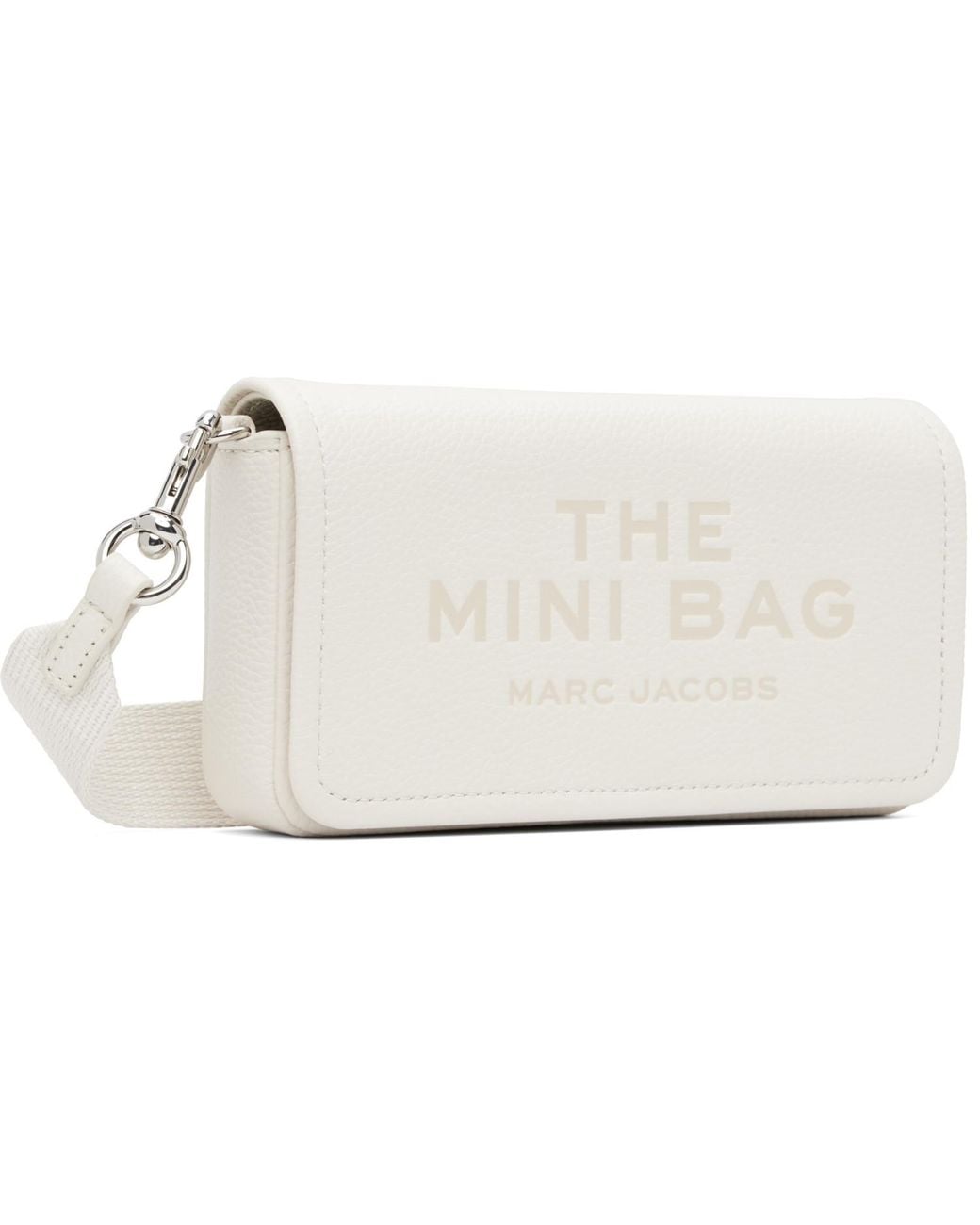 Marc Jacobs White Off- 'The Leather Mini' Bag