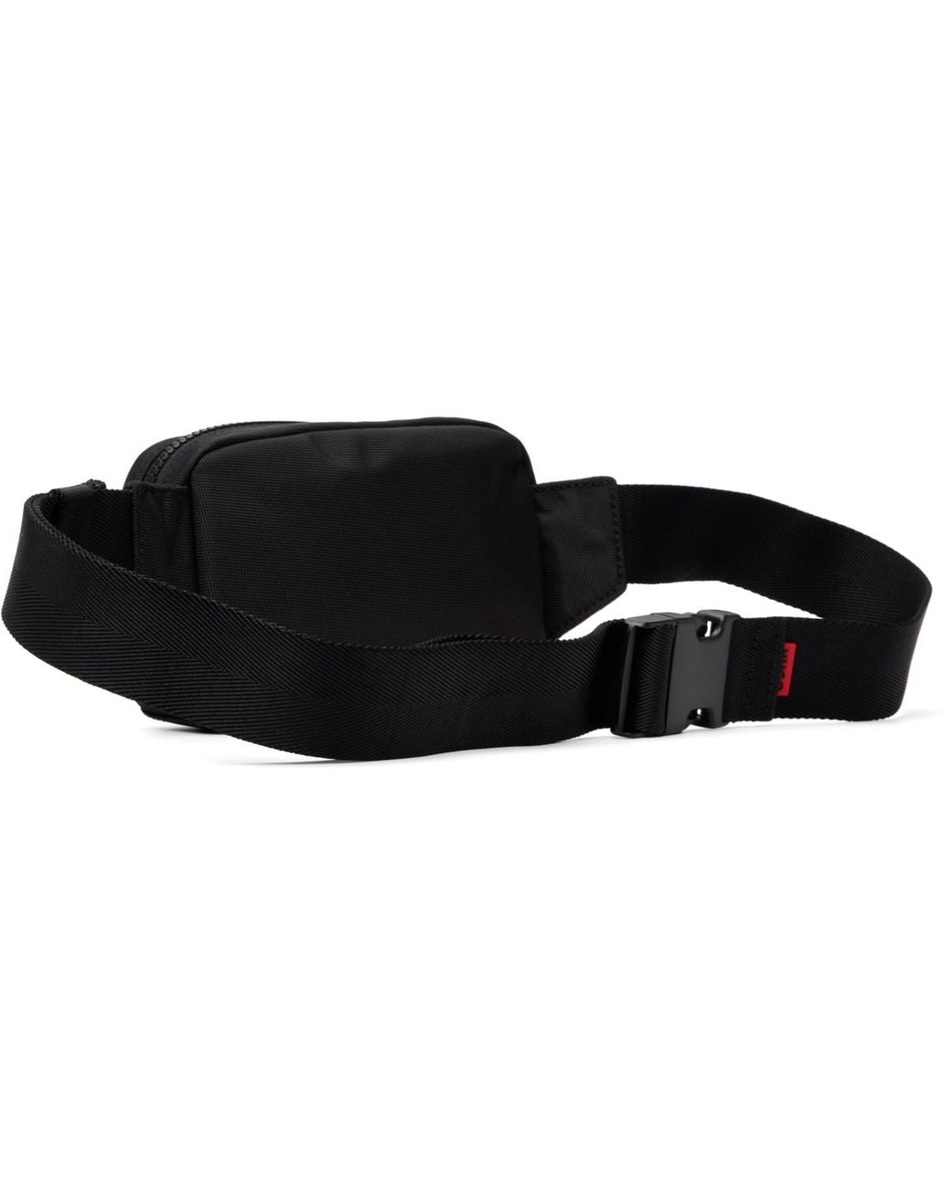 HUGO Black Canvas Pouch for men