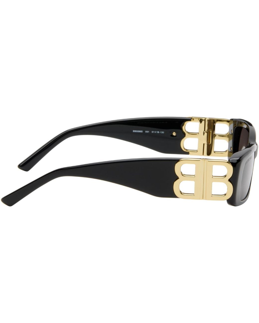 Balenciaga Black Everyday None Rectangular Sunglasses