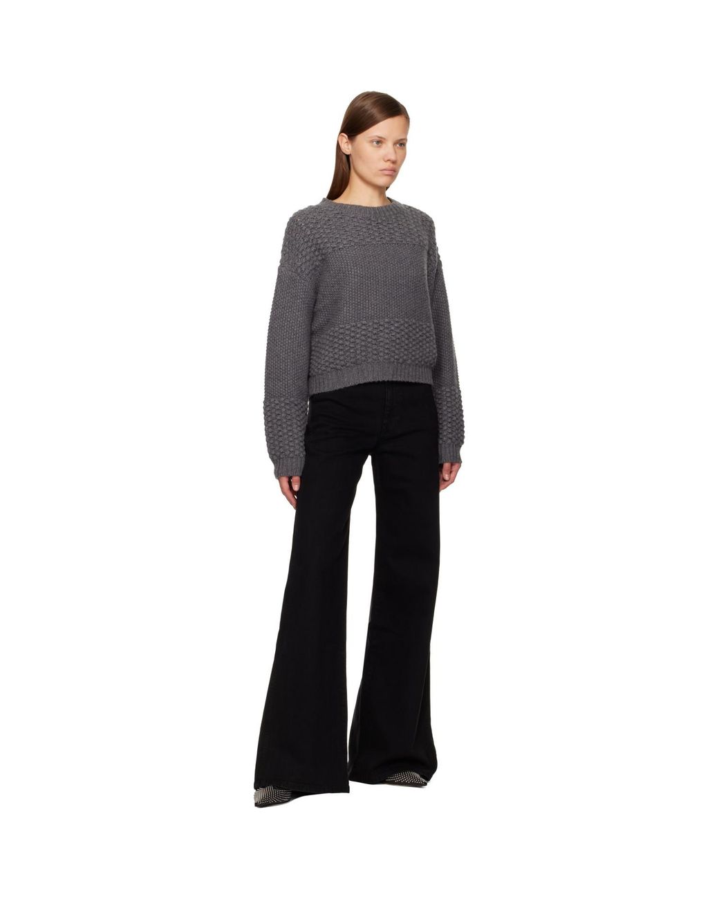 Khaite Black Dane Stretch Jeans