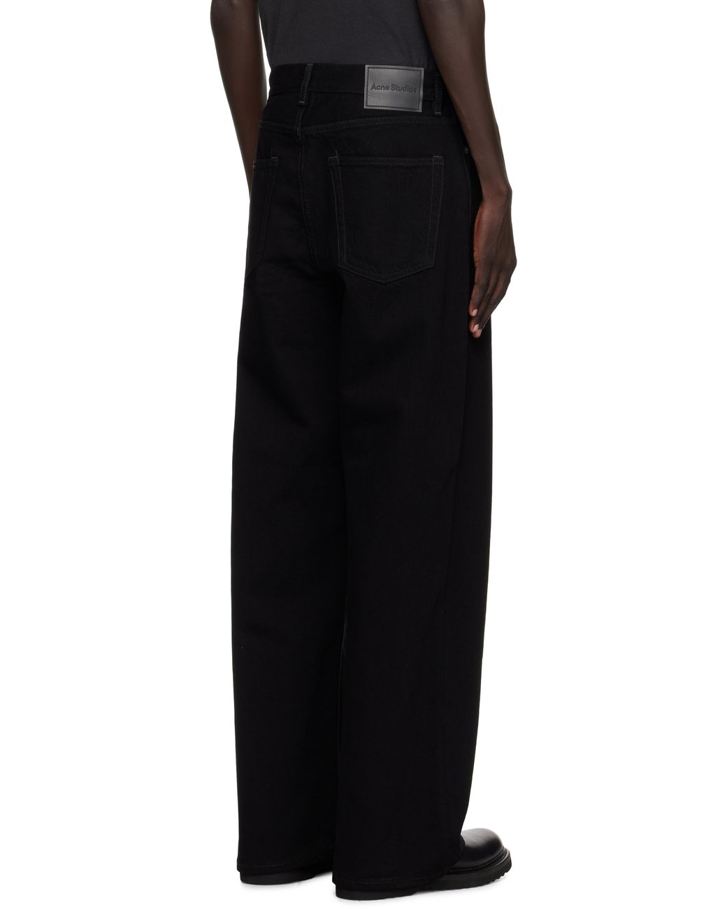 Acne Black Loose Fit 1981 Jeans for men